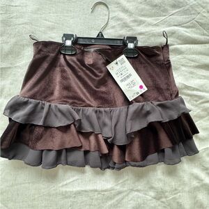 Zara velvet skirt NWT
